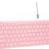 Клавиатура A4TECH Fstyler FBX51C,  USB, Bluetooth/Радиоканал, розовый [fbx51c pink]